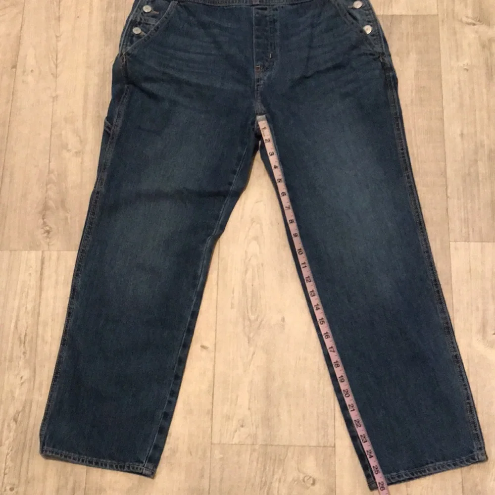 Old Navy Slouchy Straight Denim Overalls - Picture 6 of 7